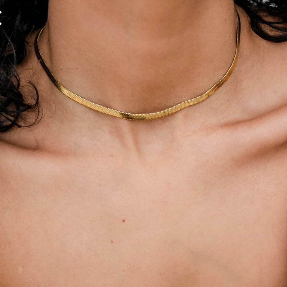 Snake Chain Choker Necklace